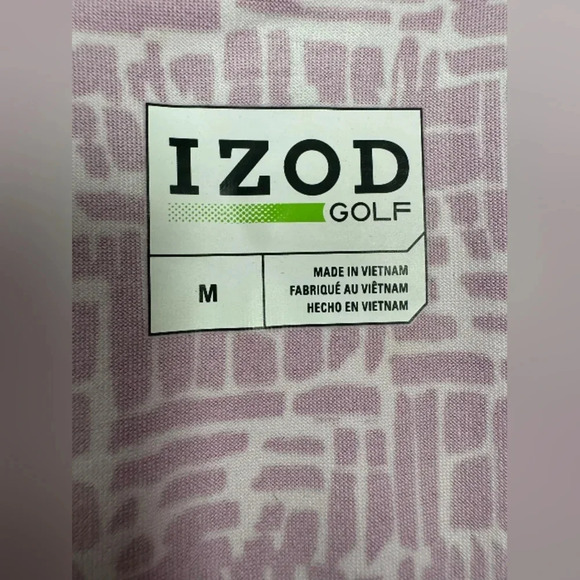 Izod Golf Dress EUC Mini Sleeveless Pink/White/Grey Size Medium - Picture 6 of 7